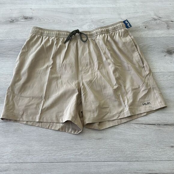 HUK Pursuit Volley Quick Dry Fishing Shorts Khaki XL NWT IN PACKAGE - Picture 6 of 8